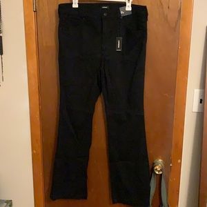 Black bootcut Express jeans - stretch - size 14